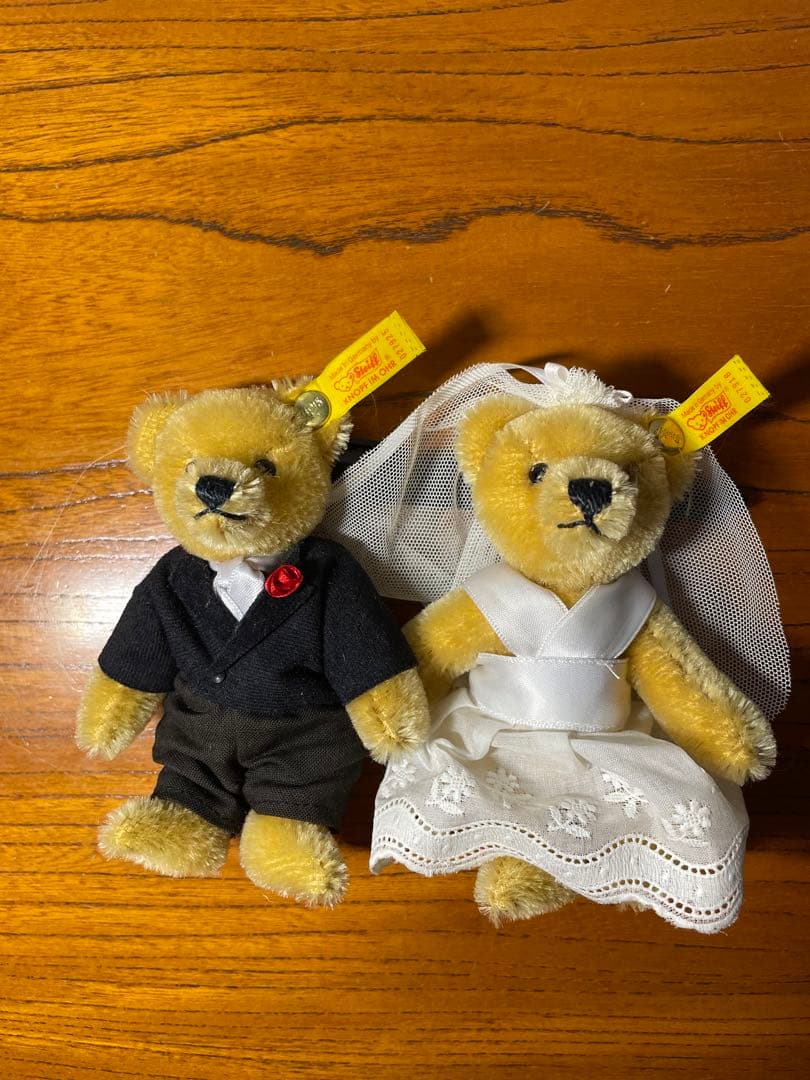 シュタイフ　ウエディングベア　ヴィンテージ　結婚式　ウェルカムベア