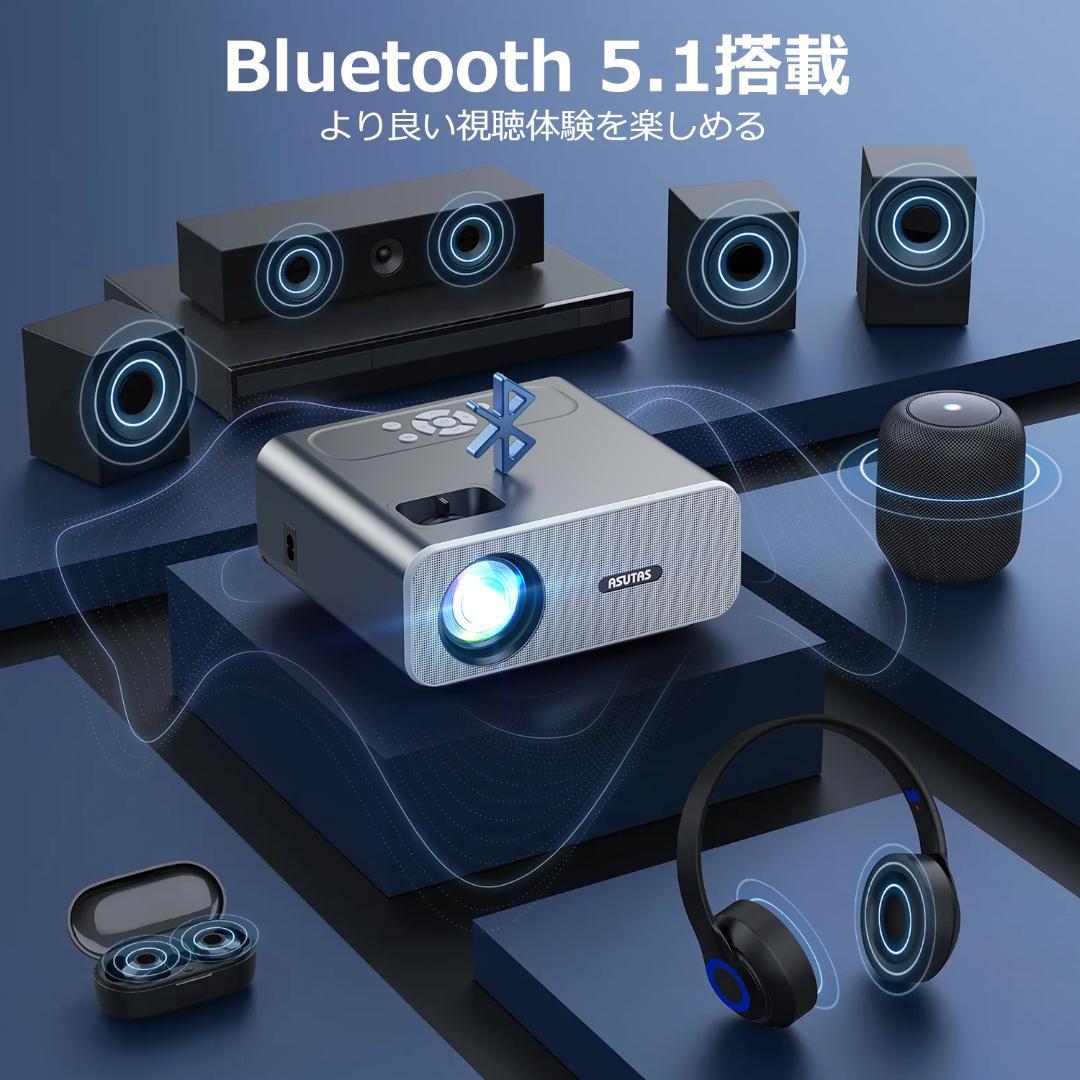 2023プロジェクター 小型 15000lm 5G WIFI 4K対応