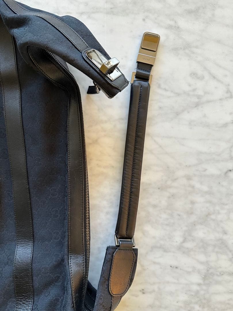 GUCCI グッチ ショルダーバッグ GGキャンバス ブラック 正規品