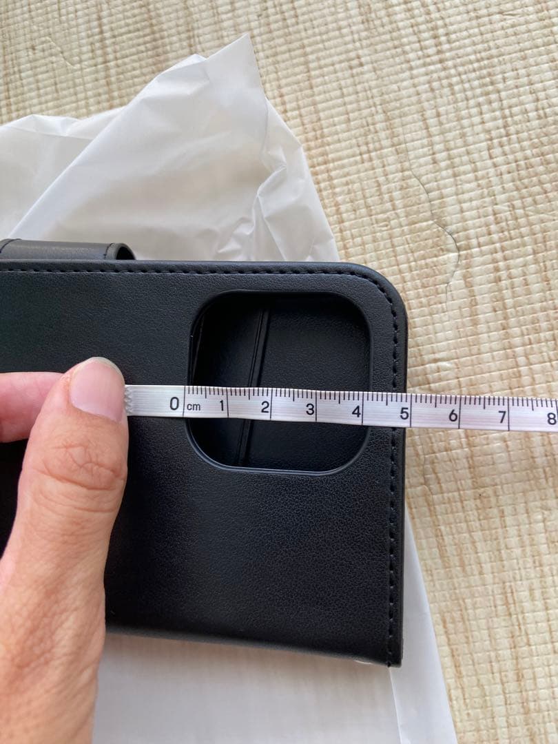 iPhone14 ProMax ケース 手帳 スマホ ブラック 財布