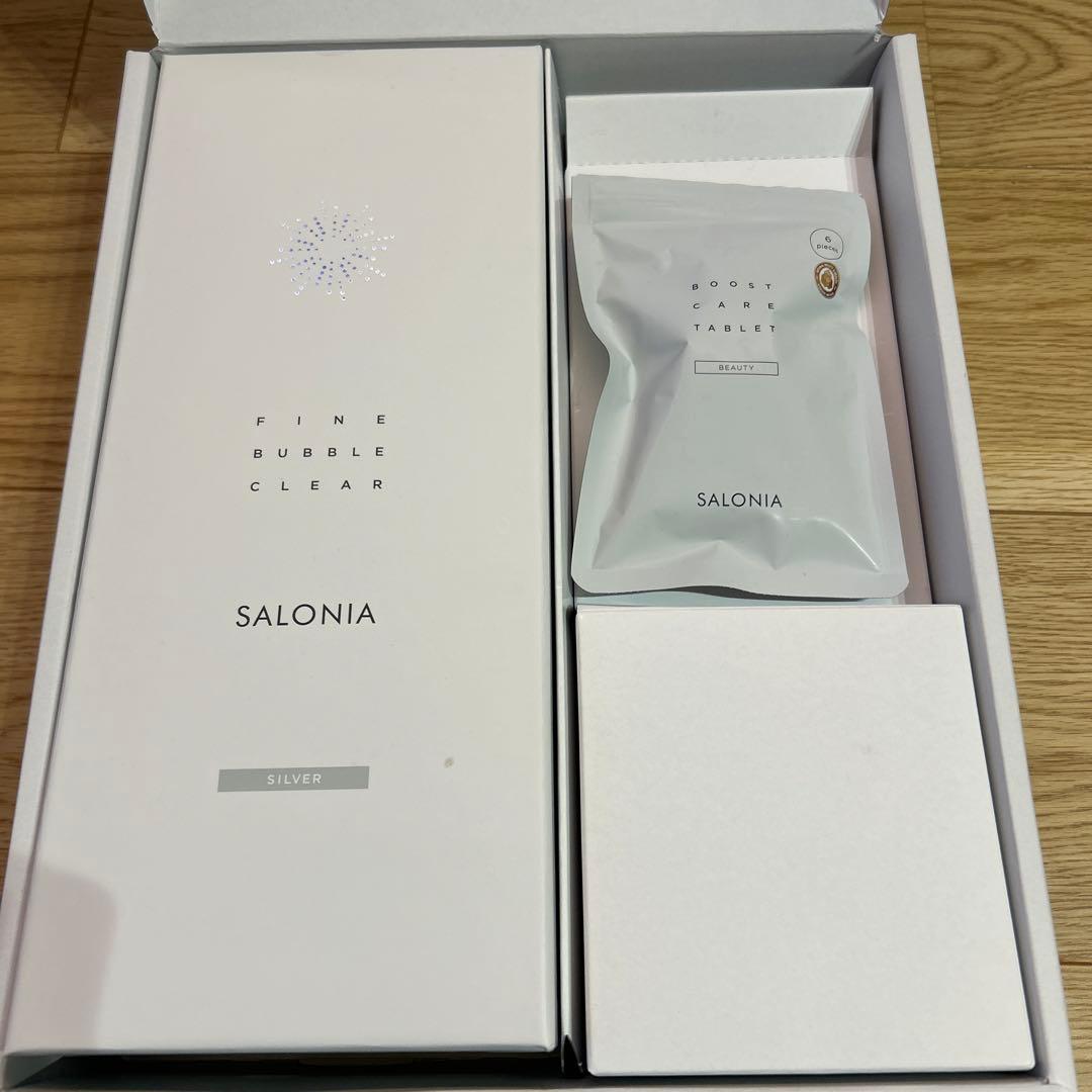 1回のみ使用＊SALONIA ファインバブル シャワーヘッド シルバー