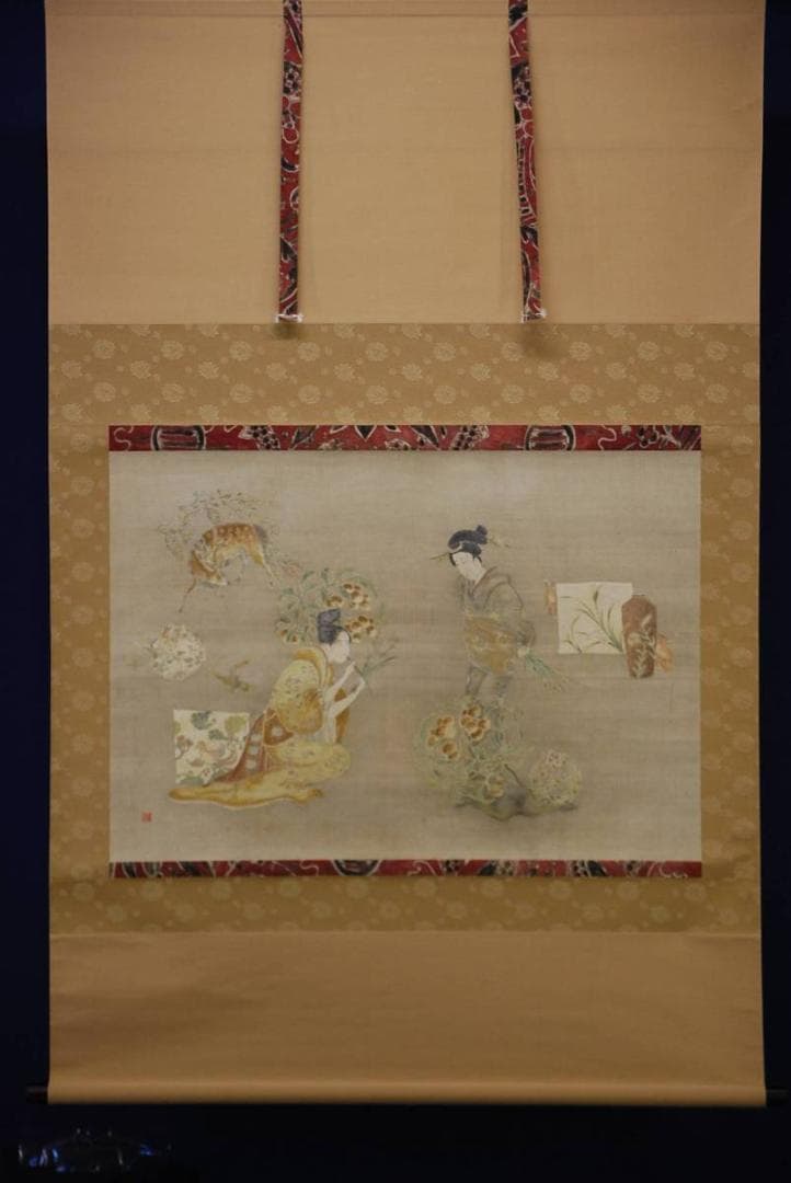 模写/香舟/美人画/布袋屋掛軸HD-328