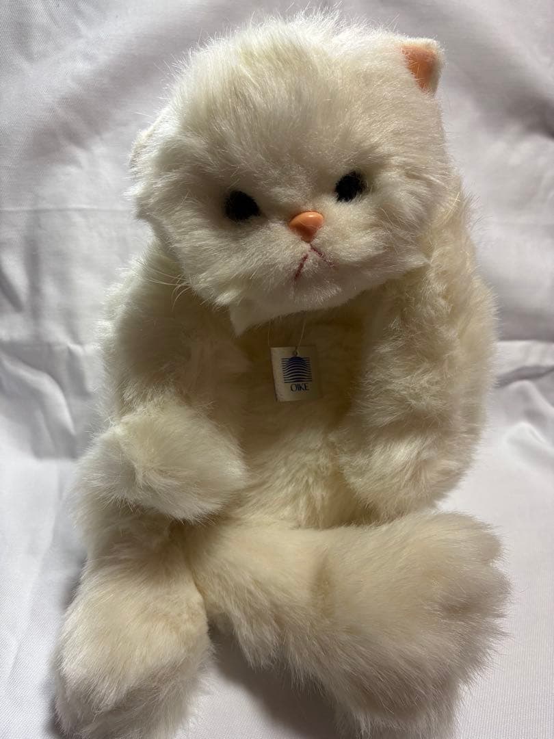 ぬいぐるみ　オオイケ　猫　ペルシャ　レトロ　昭和