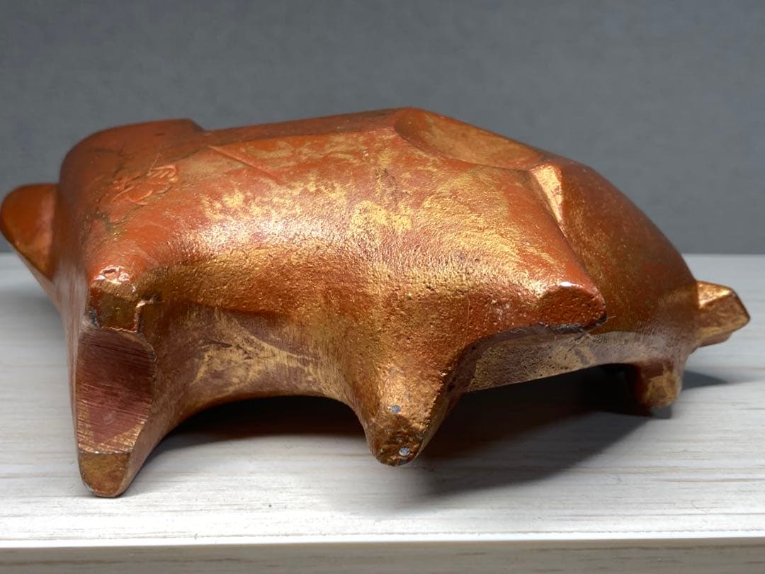 【激レア】三枝惣太郎　干支　牛　鋳鉄製　置物