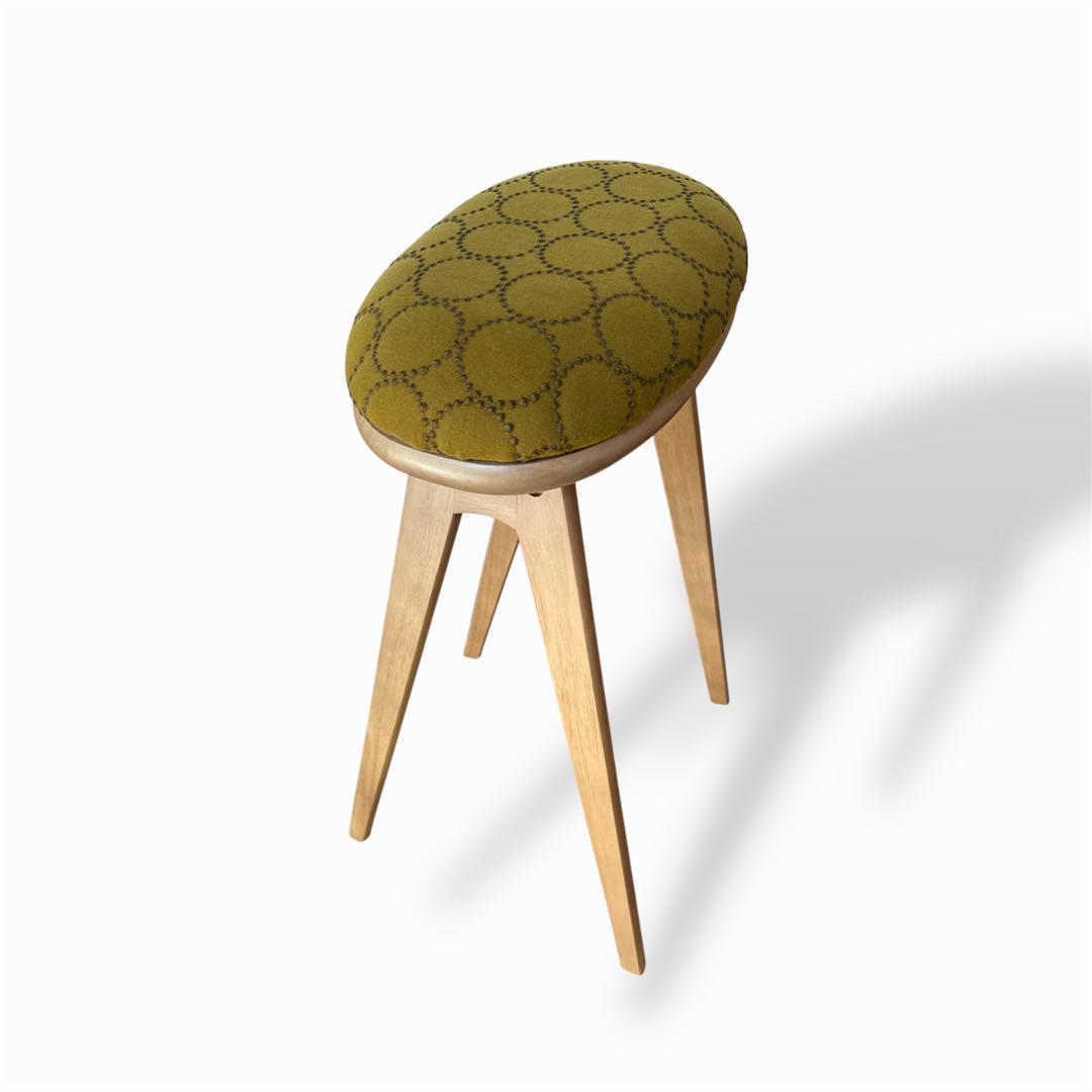 ミナペルホネン生地使用スツール　ハイスツール　キッチンスツール　インテリア　家具