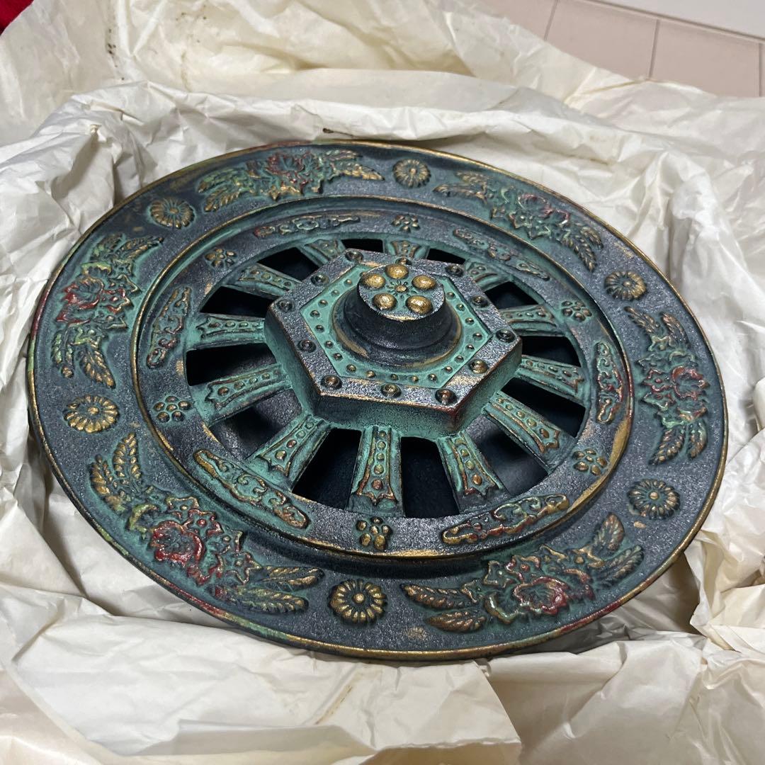 鋳物 御所車灰皿 ビンテージ 昭和レトロ アンティーク