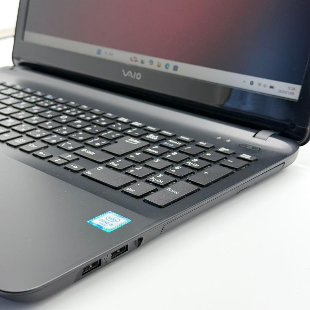 準美品 VAIOノートパソコン i5 新品SSD 性能テストA Office