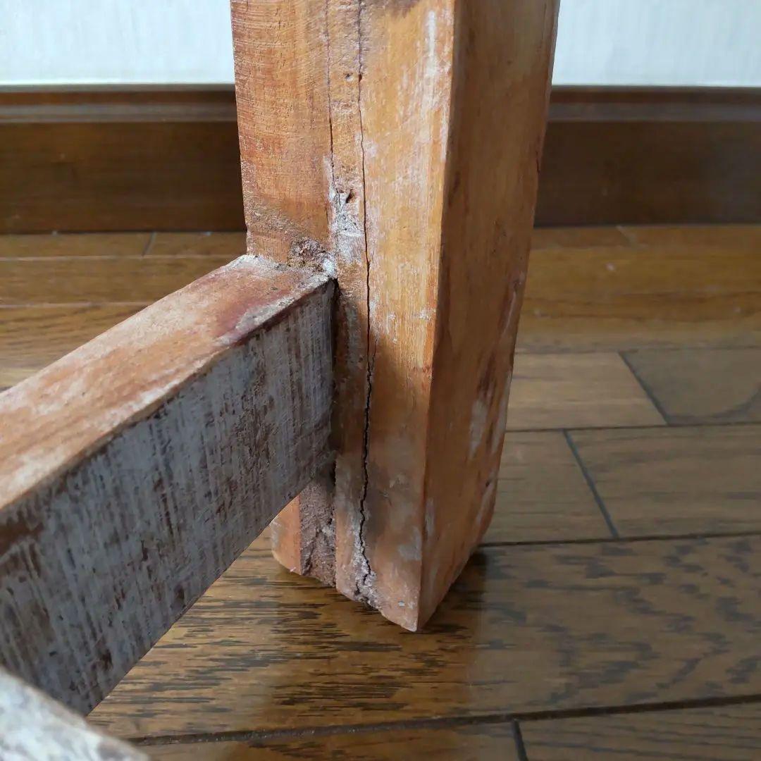 古木 天然木 テーブル 机 台 ブロカント ヴィンテージ 家具 古道具