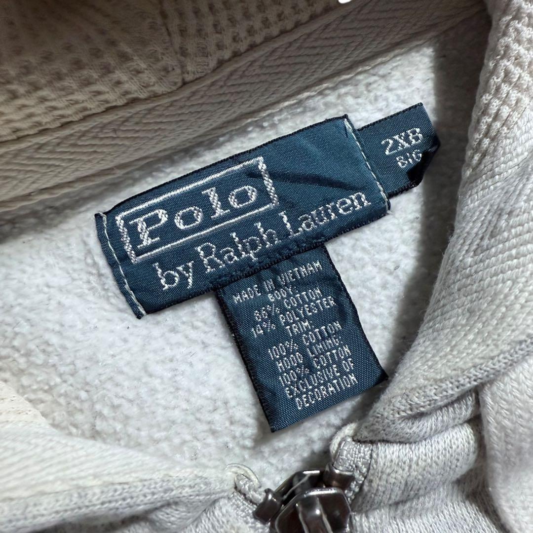 ポロバイラルフローレン フルジップパーカー スウェットフーディー 90s USA