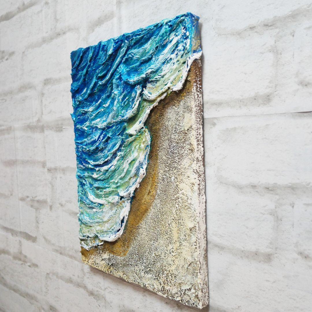 油絵 絵画 【海辺の砂浜】