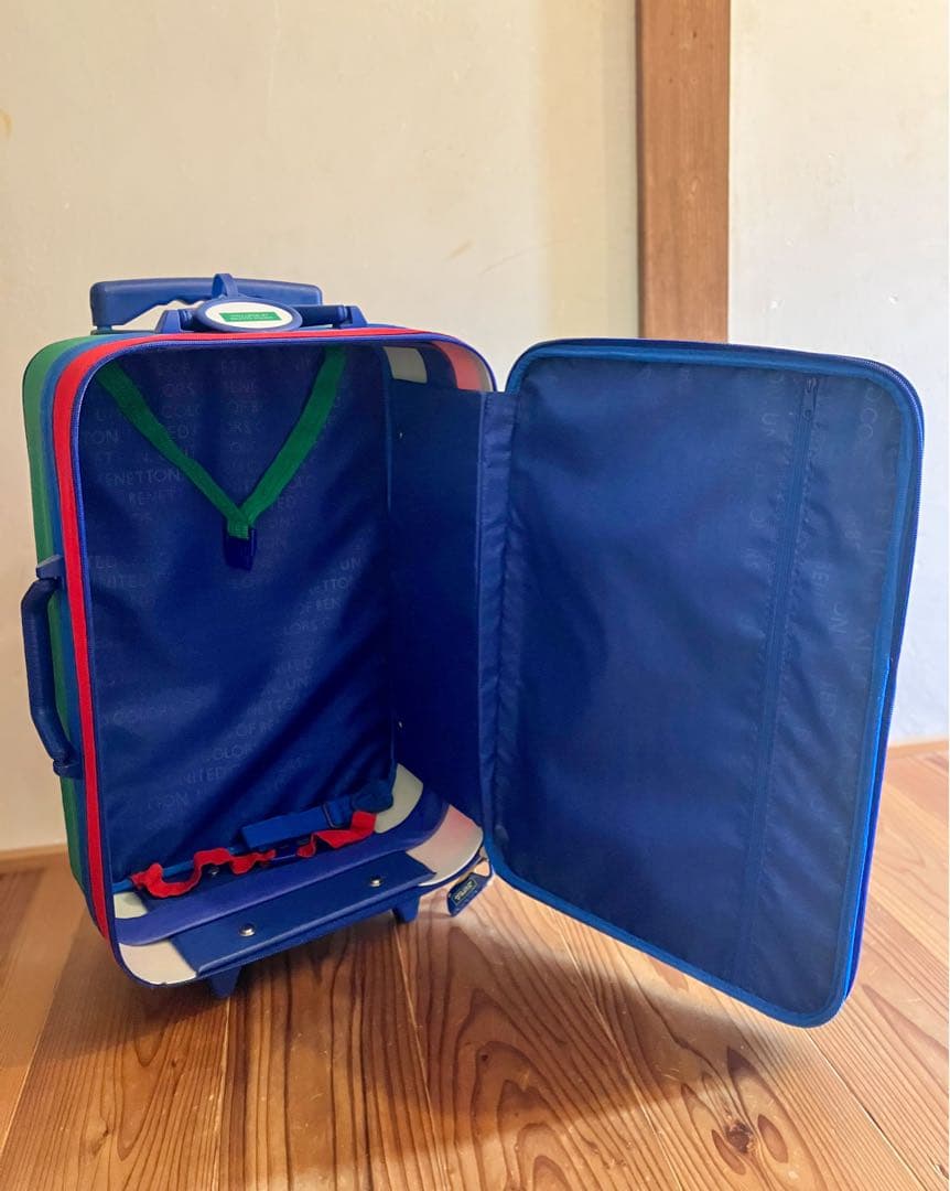 【希少・良品】ベネトン キャリーケース ヴィンテージ　レトロカラー