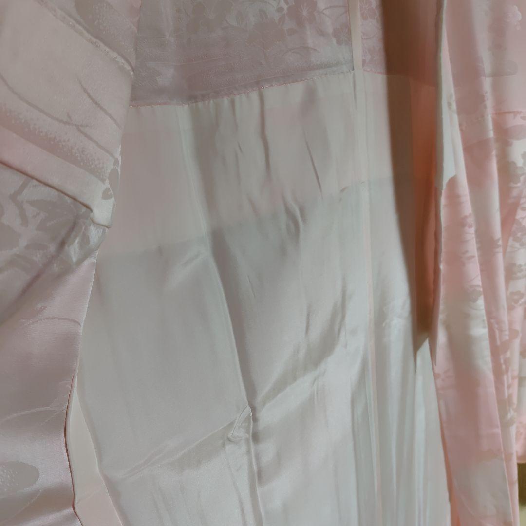 正絹 紅型調赤振袖＆長襦袢＆帯揚げ帯締めセット