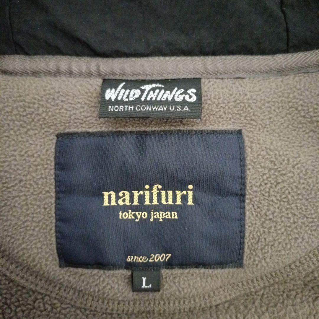 narifuri×WILDTHINGS POLARTEC ハーフジップパーカー