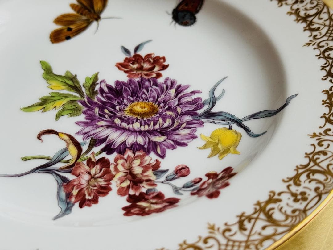 最高峰マイセンMeissen「FFブルーメ」プレート