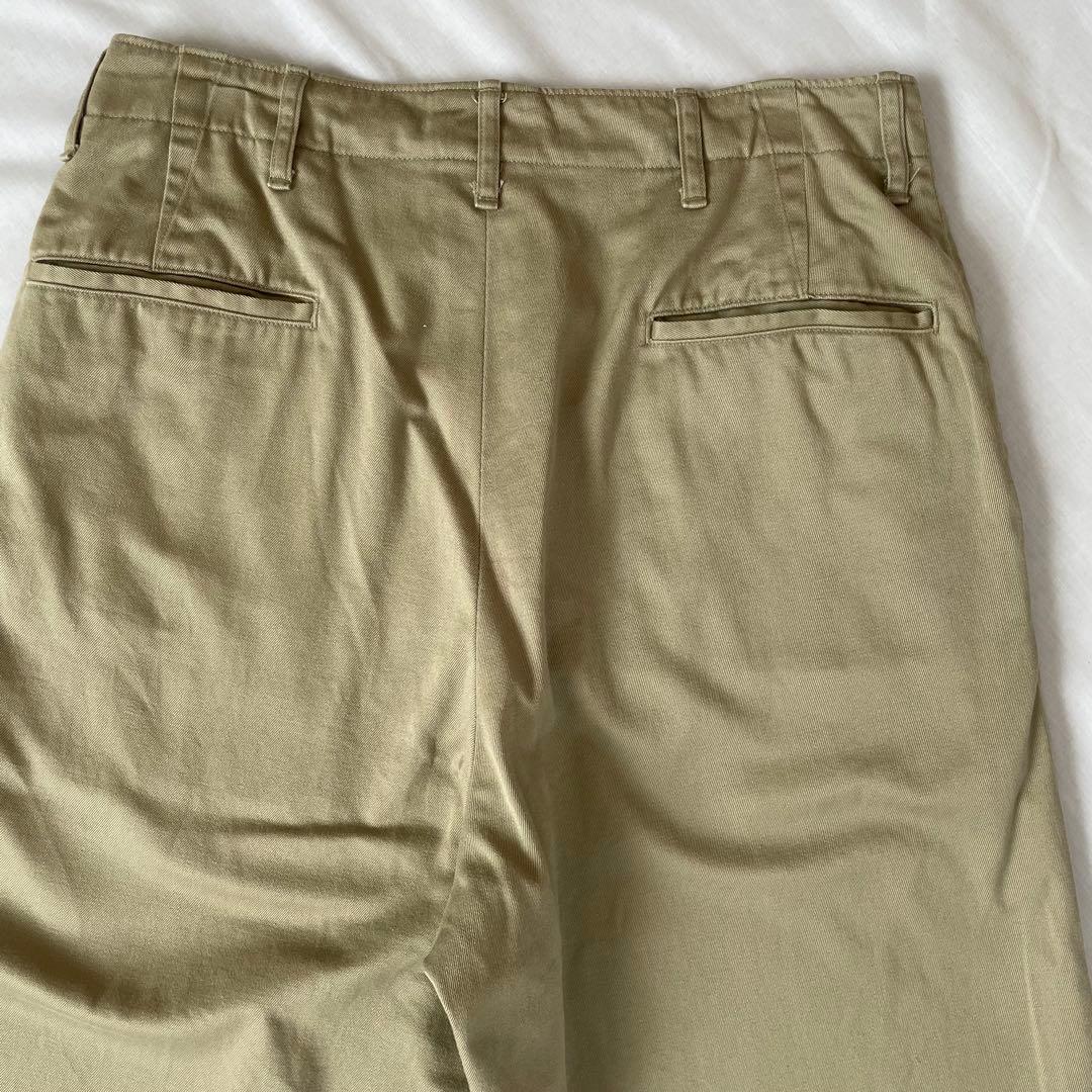パンツ COMOLI KHAKI CHINO PANTS 24SS Z01-03014