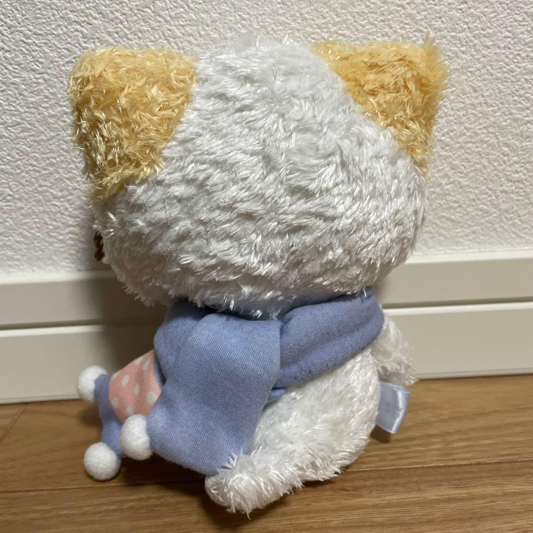 【希少】 マシュマロみたいなふわふわにゃんこ ぬいぐるみ マフラー