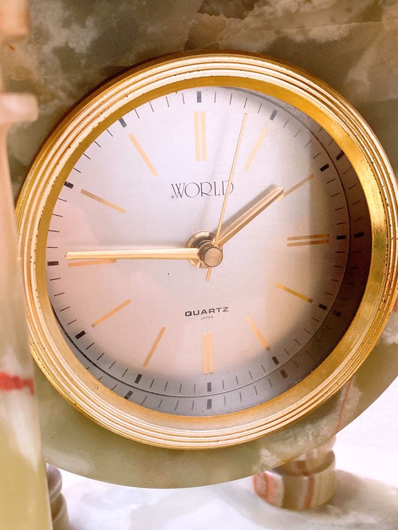M*n様 重さ約23kg 希少 WORLD ワールド 置時計 卓上 日本製 オブ