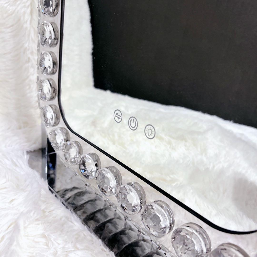 女優ミラー LEDライト ハリウッドミラー 化粧鏡 女優鏡 卓上ミラー