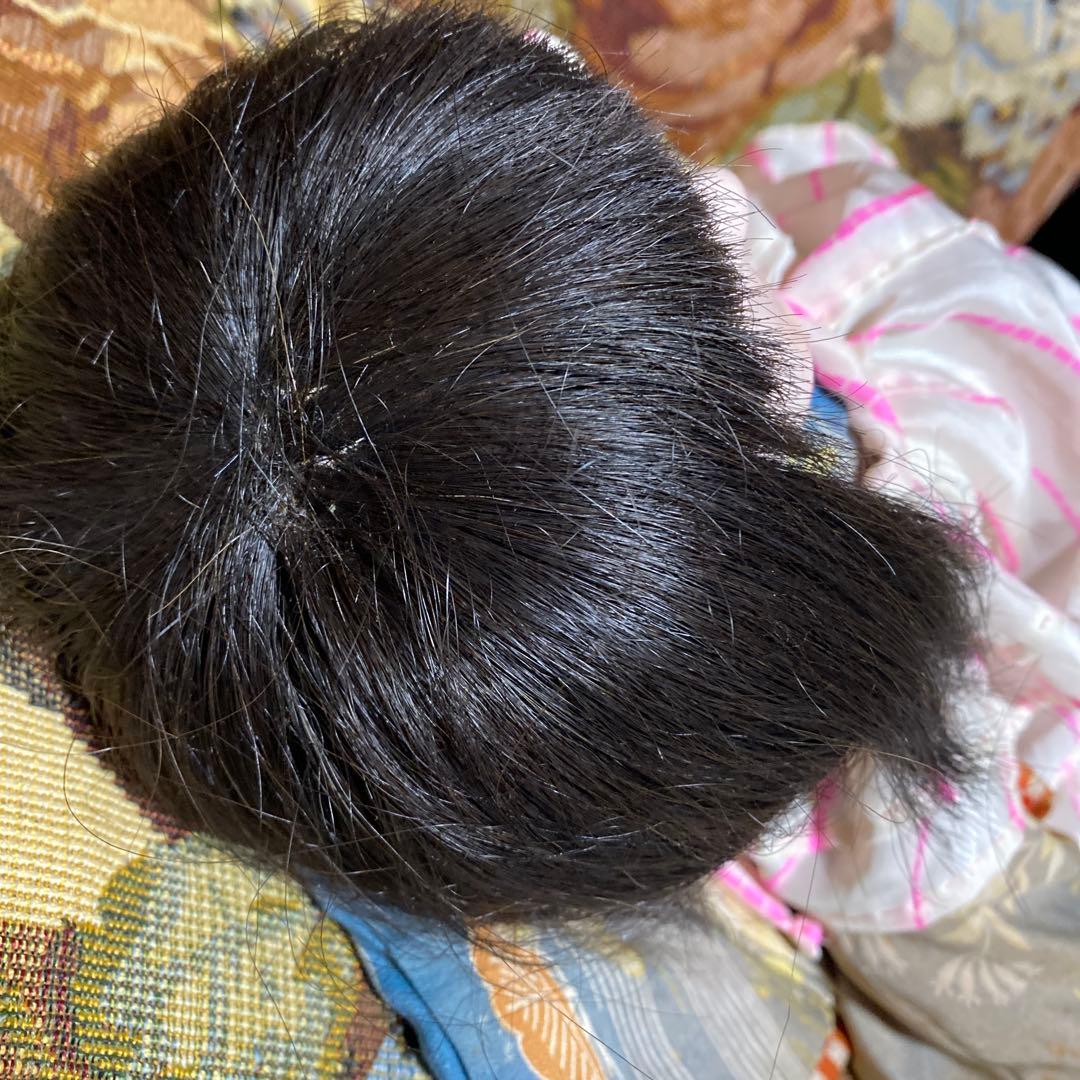 古い市松人形　１２号　４２ｃｍ　昭和初期　色白細面べっぴんさん