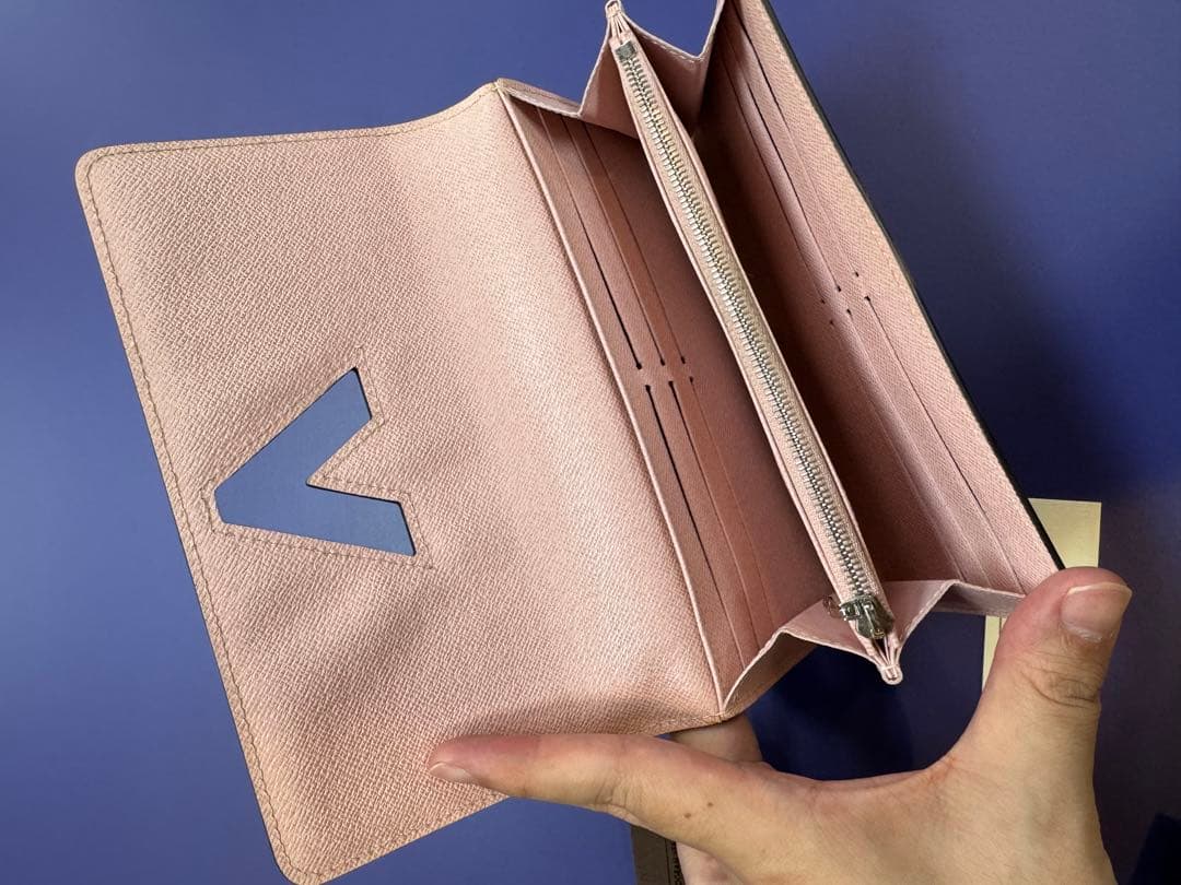 LOUIS VUITTON ピンク 長財布 保存袋付き