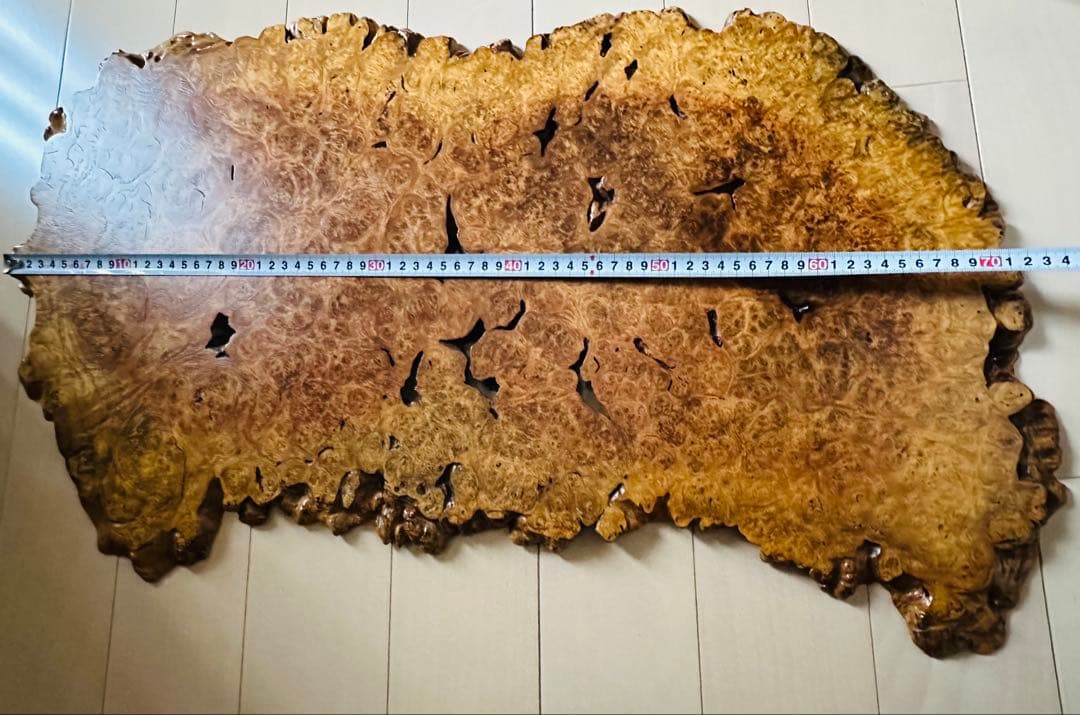 天然木☆花梨☆カリン☆瘤一枚板☆花台 華台 置き台 飾り板 敷板 ☆美品