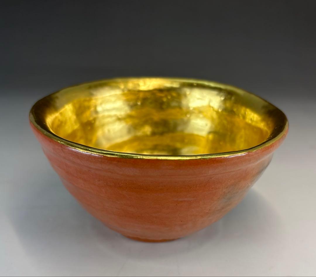 【茶道具】小さなサイズ！神楽岡楽入造　吸江斎好写小嶋台茶碗（共箱）★送料込★