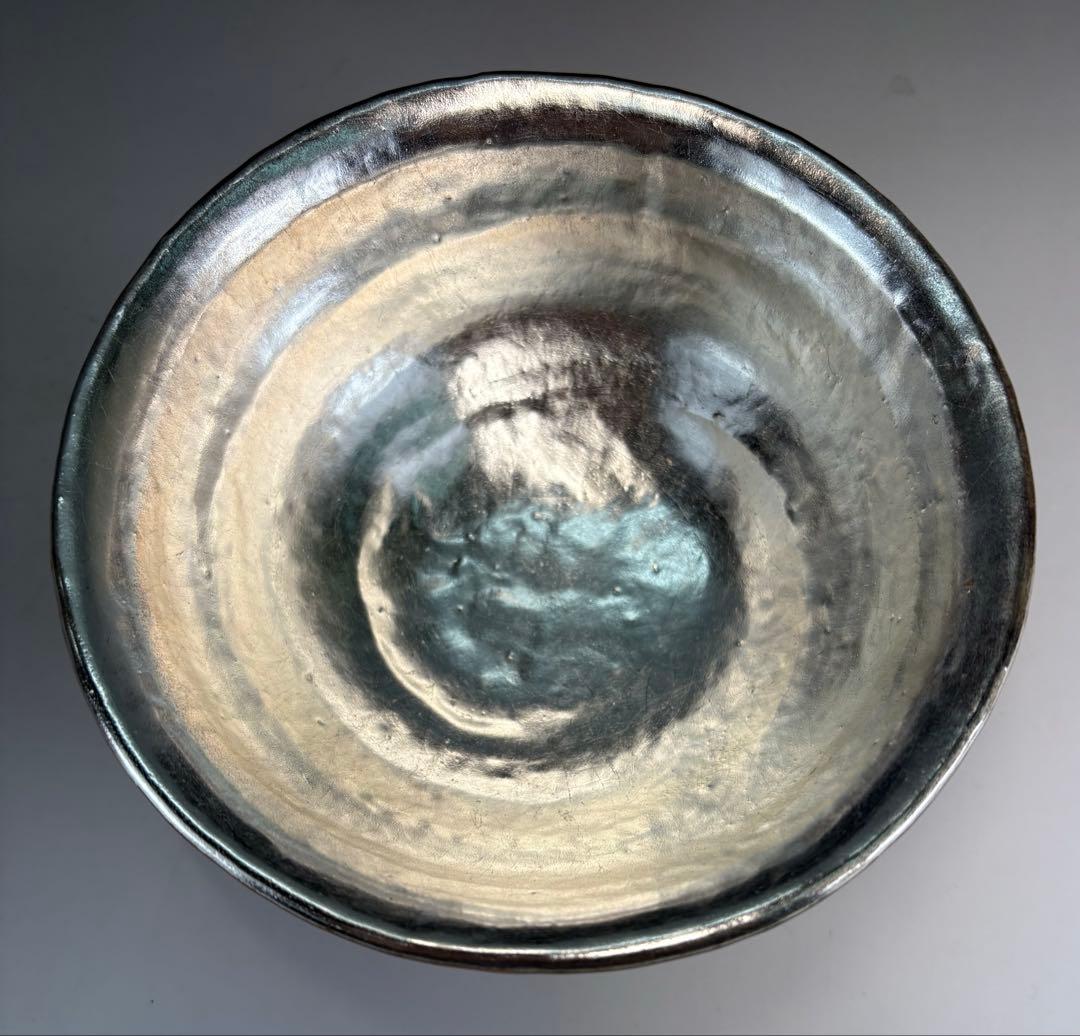 【茶道具】小さなサイズ！神楽岡楽入造　吸江斎好写小嶋台茶碗（共箱）★送料込★