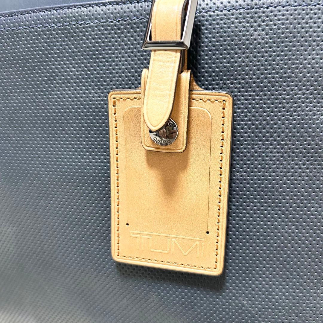 希少　トゥミ　TUMI オールレザー　ブリーフケース ビジネスバッグ　ネイビー