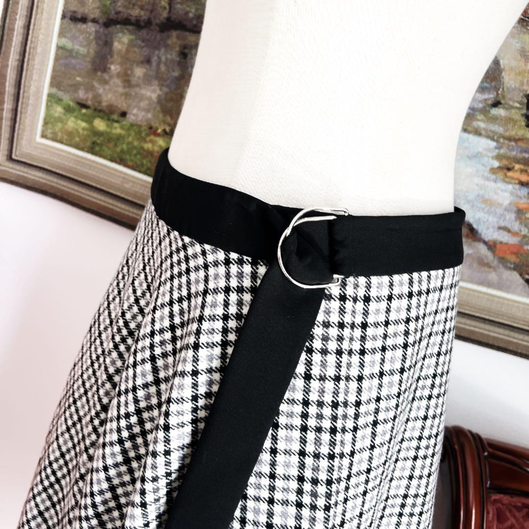 極美品　LOUISVUITTON ヴィトン　スカート　ベルト付　フレア　ロング