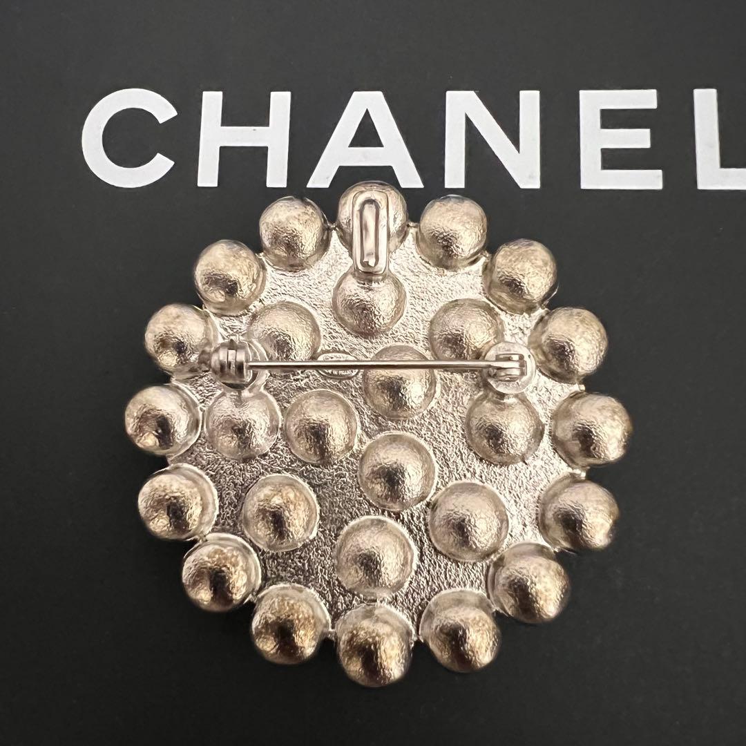 美品✨CHANEL シャネル ブローチ パール ココマーク シルバー 98P