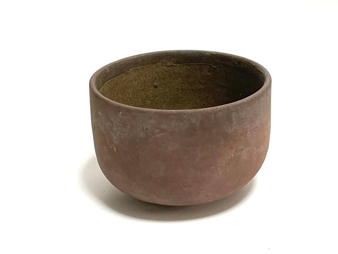 作家物　陶芸家　作者不明　焼締　茶碗　ボウル　抹茶碗　箱無し