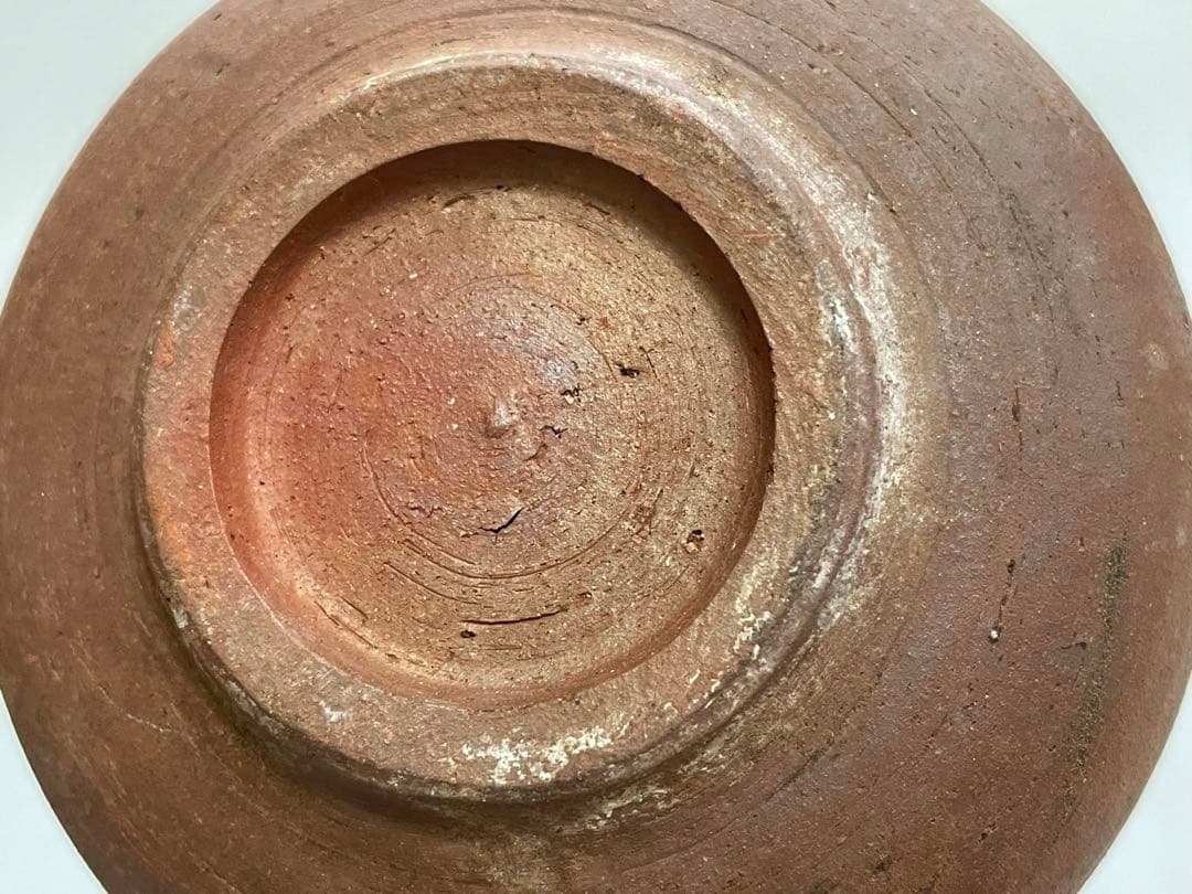 作家物　陶芸家　作者不明　焼締　茶碗　ボウル　抹茶碗　箱無し