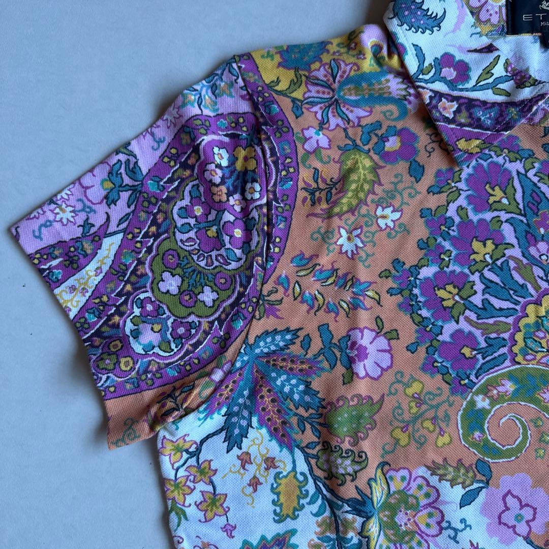 【新品未着用タグ付き】ETRO エトロ ペイズリー柄 ポロシャツ 半袖