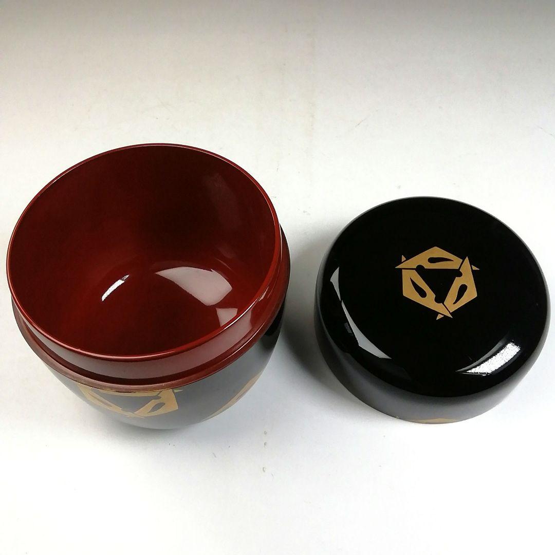 Ｔ１０００　棗　『うろこ鶴蒔絵』『内朱塗』『塗師　辻石斎』　共箱　茶道具