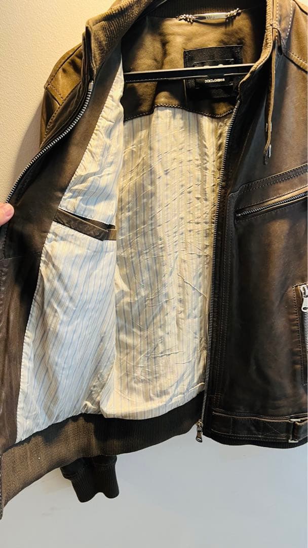 ラ*ー様 DOLCE＆GABBANA ドルチェ＆ガッバーナ　ライダーズジャケット