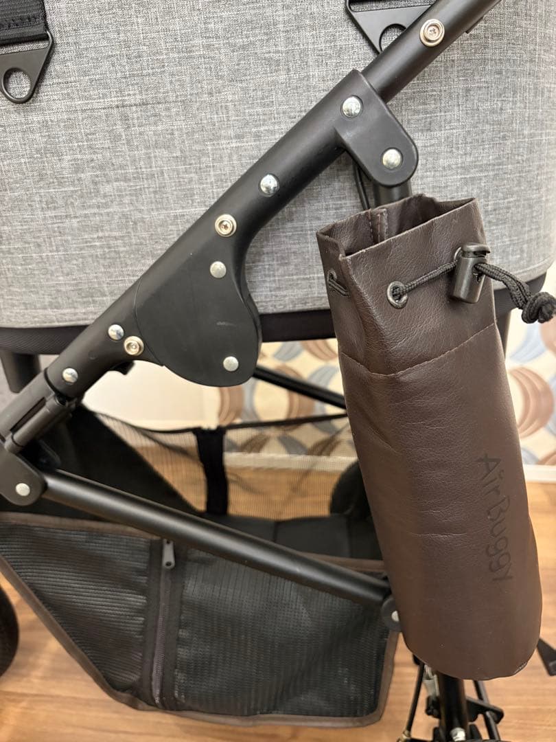 コットは試乗のみ　エアバギーDOME3 レギュラー　ペットカート　アースグレー