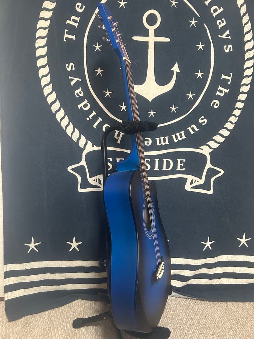 新品特価‼️未使用❣️ブルーburst色　トリプル０size アコースティック‼️