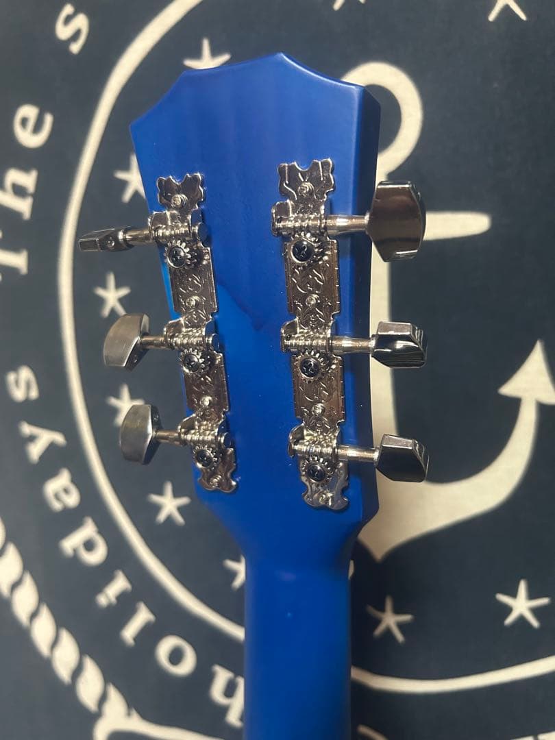 新品特価‼️未使用❣️ブルーburst色　トリプル０size アコースティック‼️