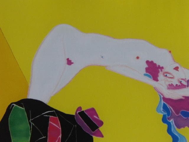 渡辺恂三、【165号室の10時】、希少な額装用画集より、新品額装付