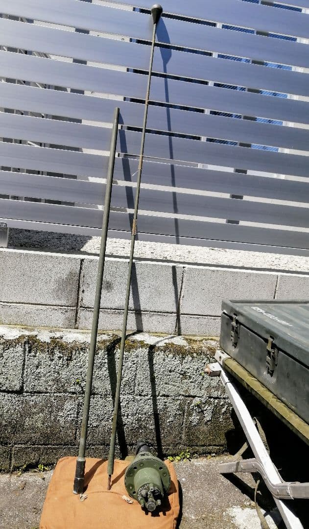 米軍　実物放出品 Hummer H1 アンテナホイップ＆マッチングコイルセット