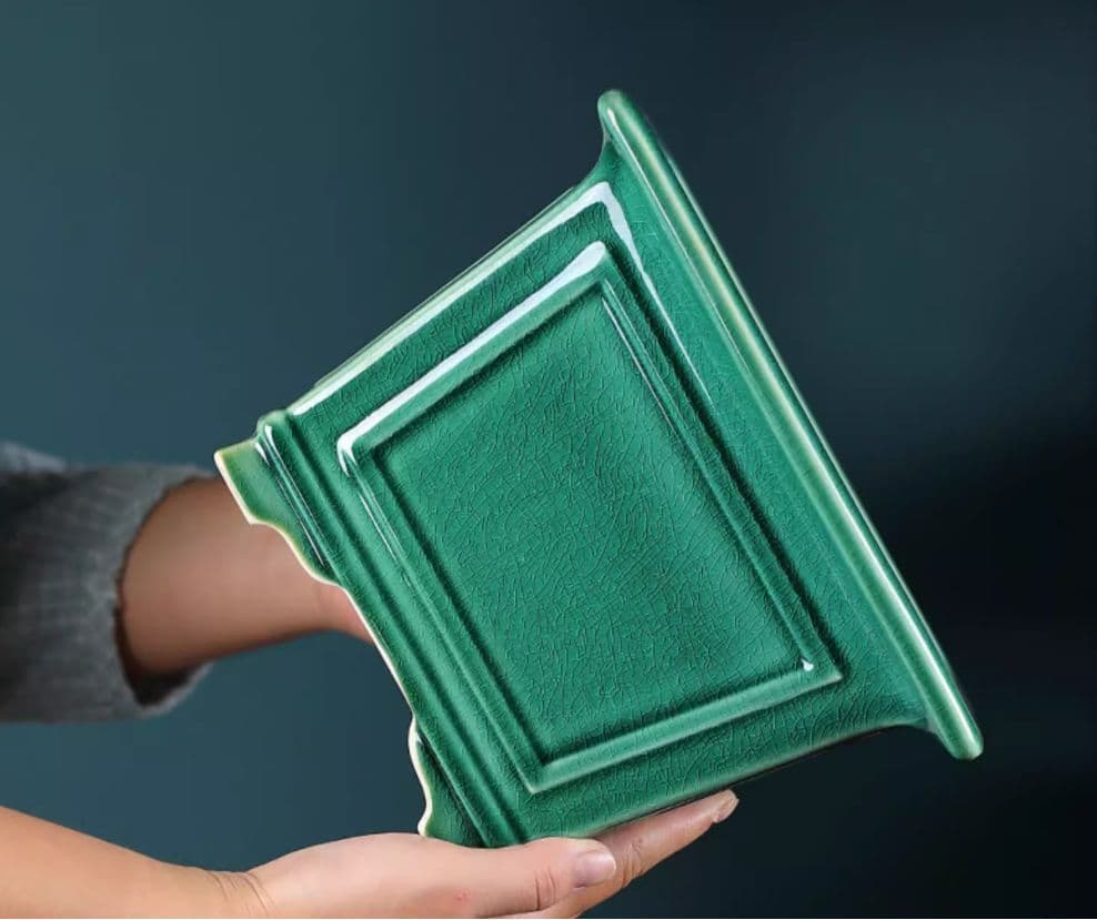 盆栽鉢 青磁鉢 山野草鉢 多肉植物 植木鉢 小品大品盆栽鉢 陶器鉢置物