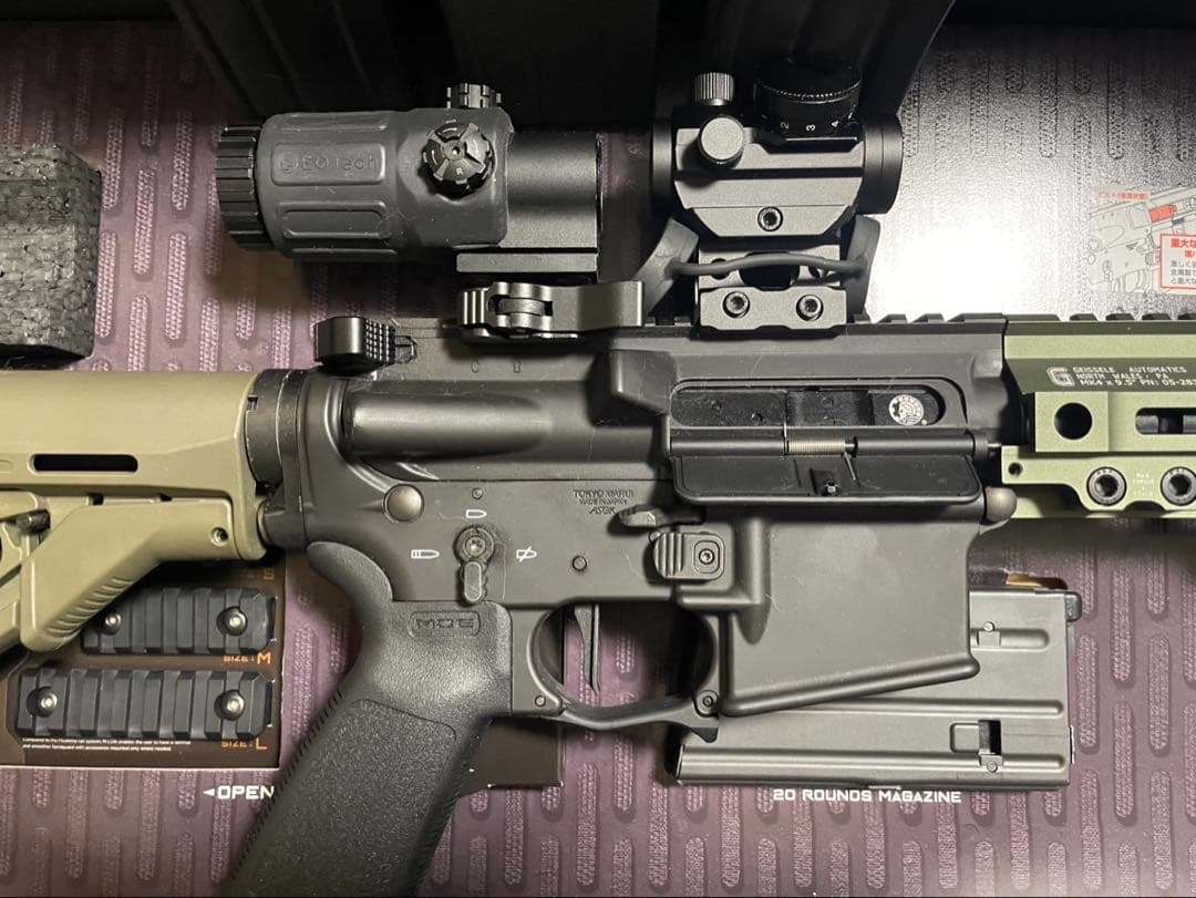美品　東京マルイ　MTR16 GBB 外装、内装カスタム品　(MWS MK18