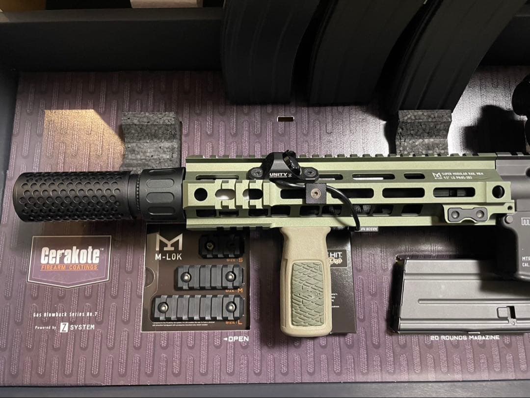 美品　東京マルイ　MTR16 GBB 外装、内装カスタム品　(MWS MK18