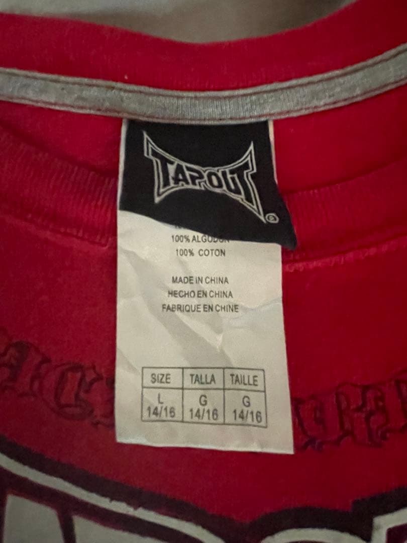 tapout tシャツ ロングtシャツ 00s sk8 y2k 希少