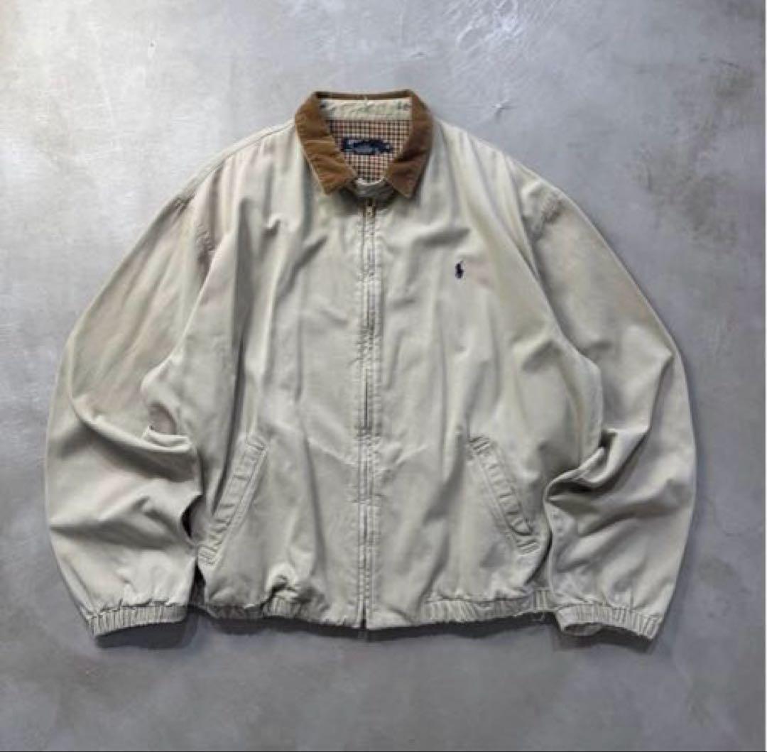 90s’ ラルフローレン　スイングトップ　襟コーデュロイ　USA製