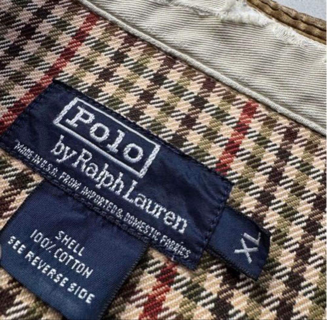 90s’ ラルフローレン　スイングトップ　襟コーデュロイ　USA製