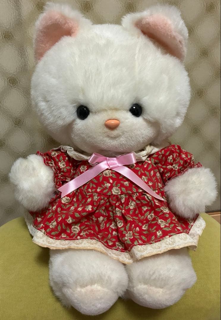 吉徳　ぬいぐるみ　クリーミー　ねこ　平成レトロ