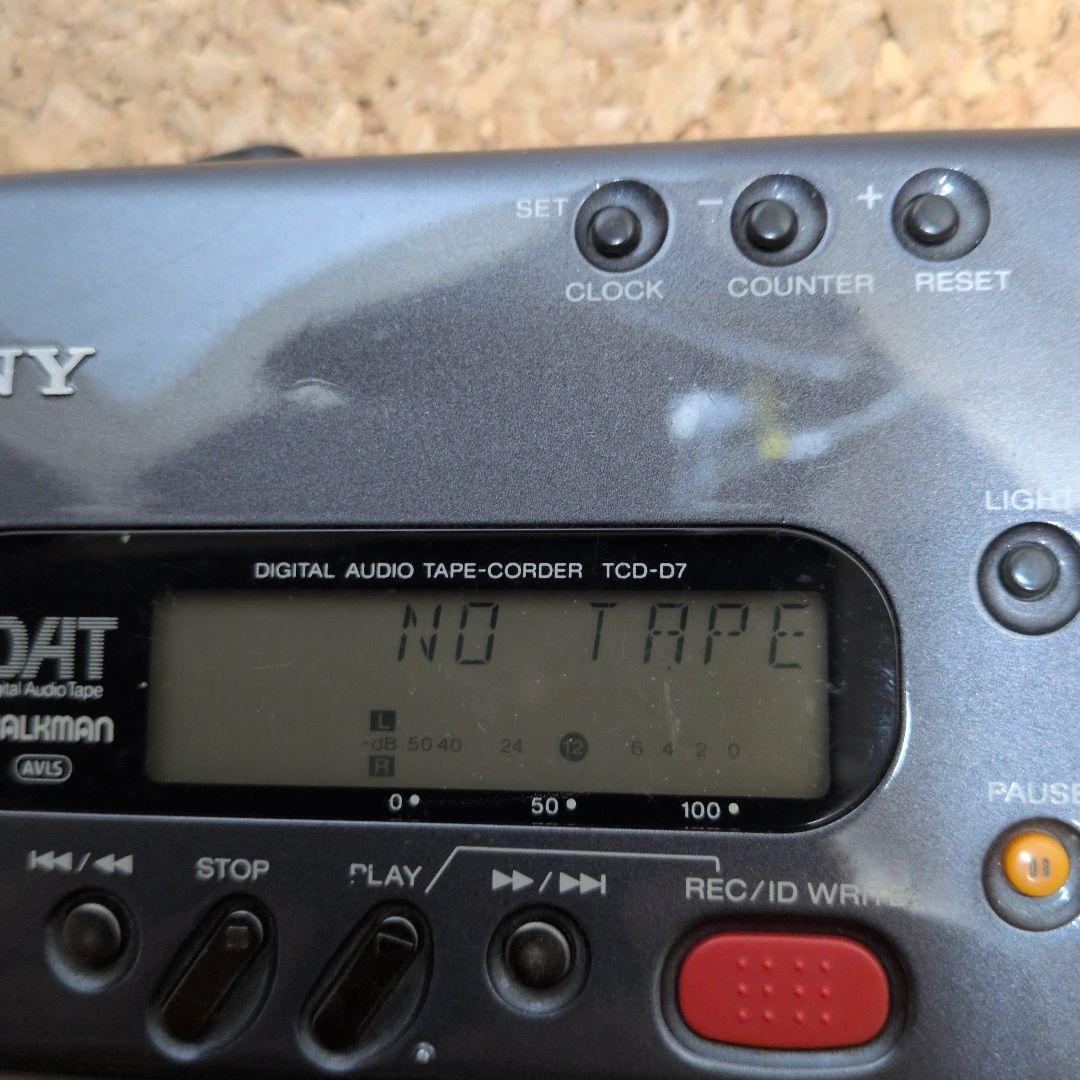 【ジャンク】SONY　DATレコーダー　TCD-D7