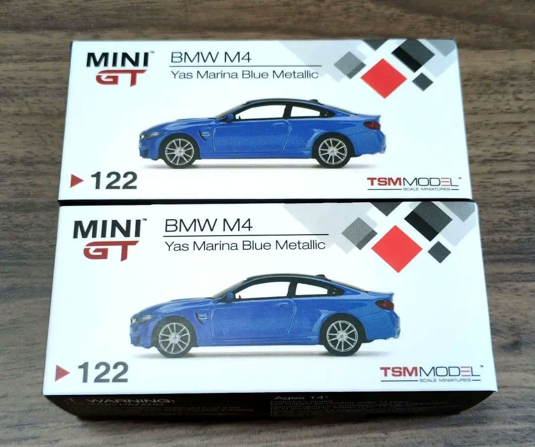 ミニカー MINI GT BMW M4 Yas Marina Blue llic