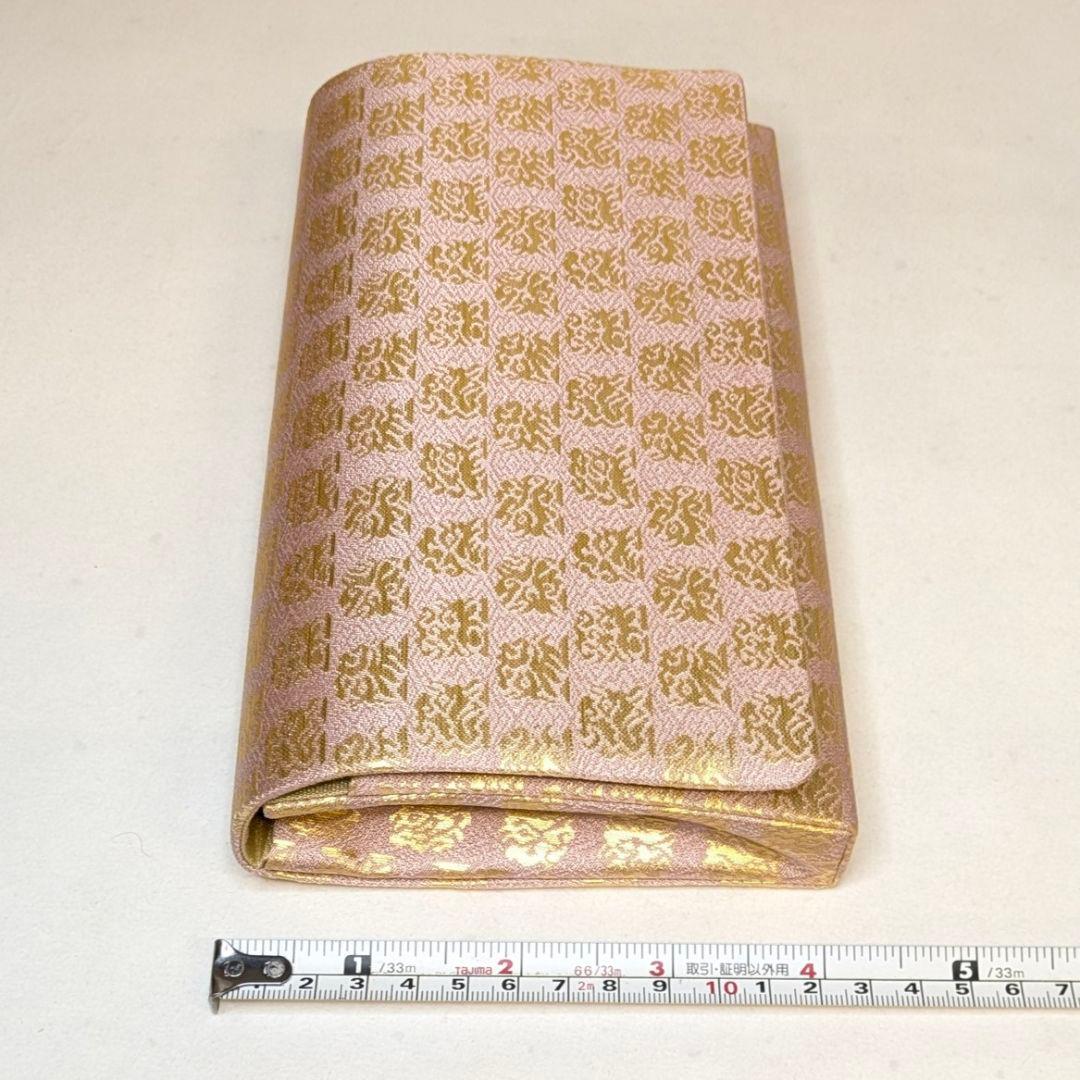 【セール最終日・新品】 和装　クラッチバッグ　西陣織　本金　正絹　花兎金襴　兎
